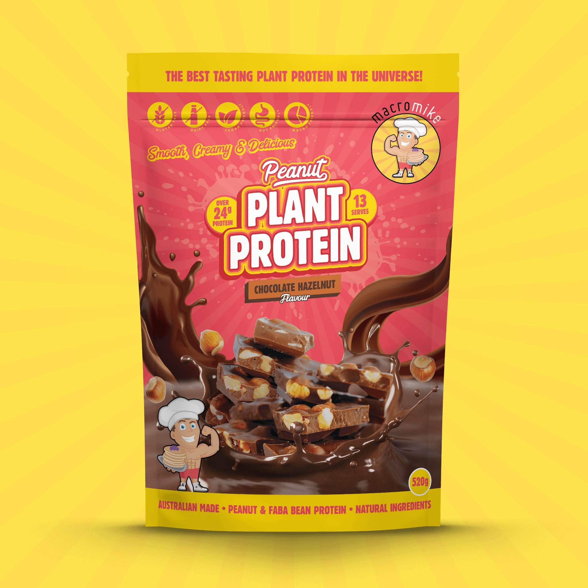Chocolate Hazelnut Peanut Butter Protein (520g Bag) - Image 3