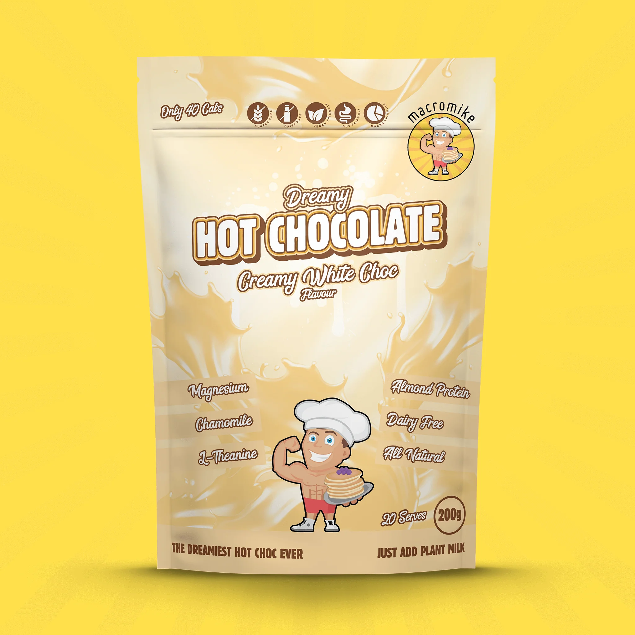 Creamy White Choc Dreamy Hot Chocolate (200g Bag) - Image 5