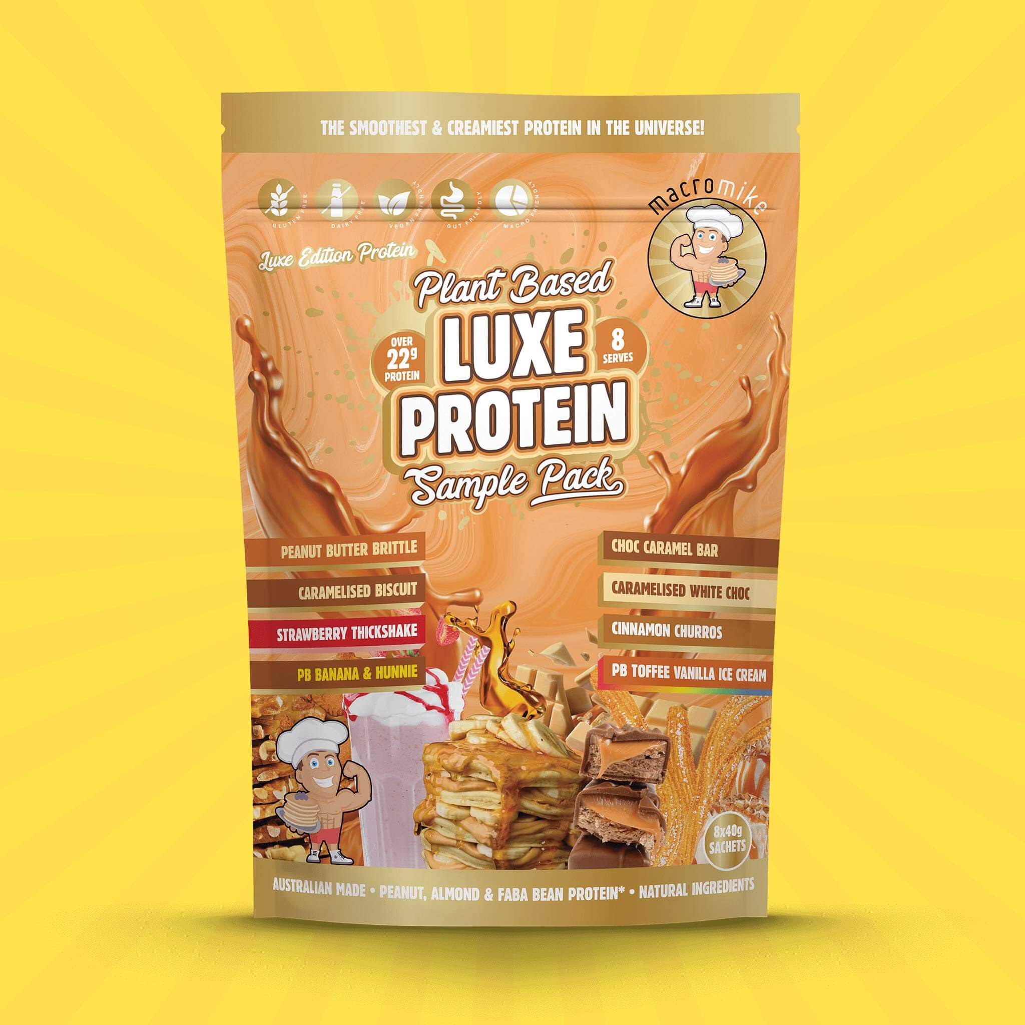 Plant Based Luxe Protein Sample Pack (8 x 40g Sachets) - Image 4