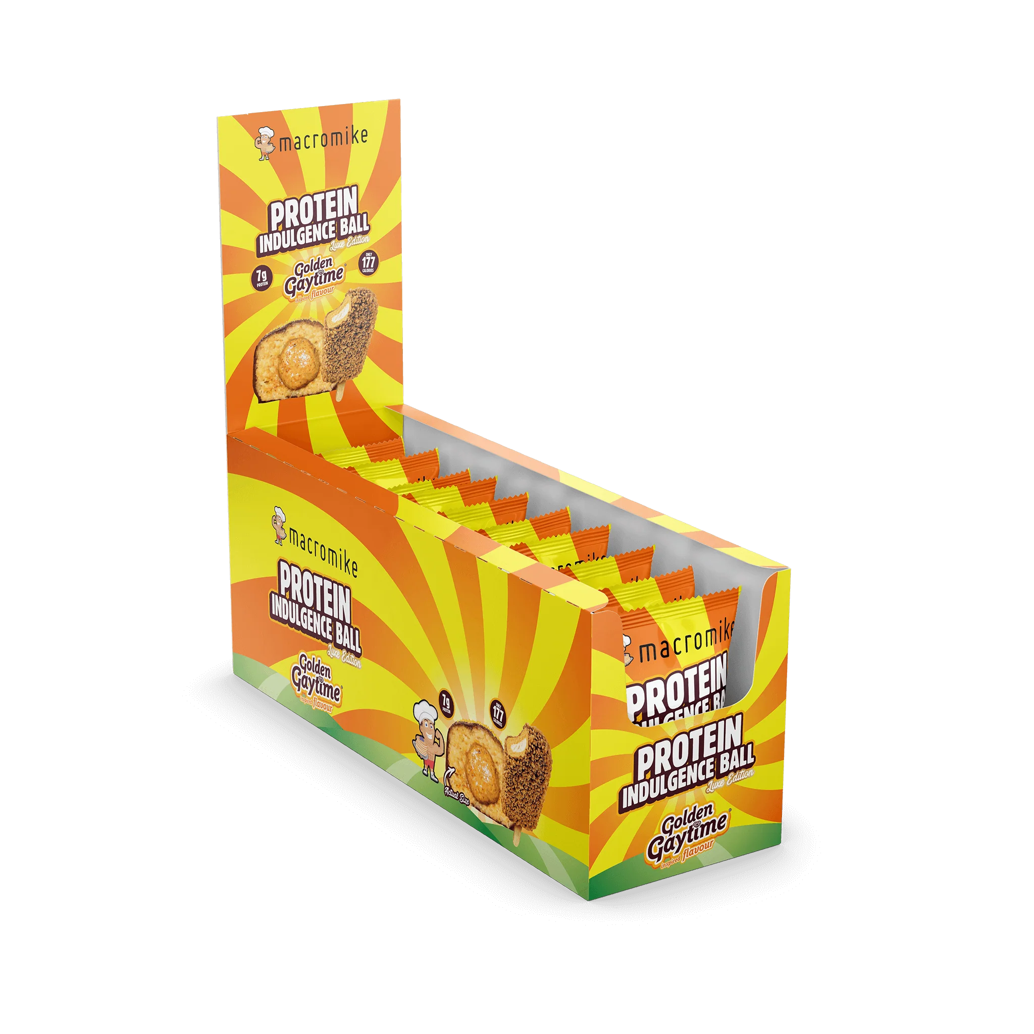 Macro Mike x Golden Gaytime Protein Indulgence Ball (Box of 12 x 40g)