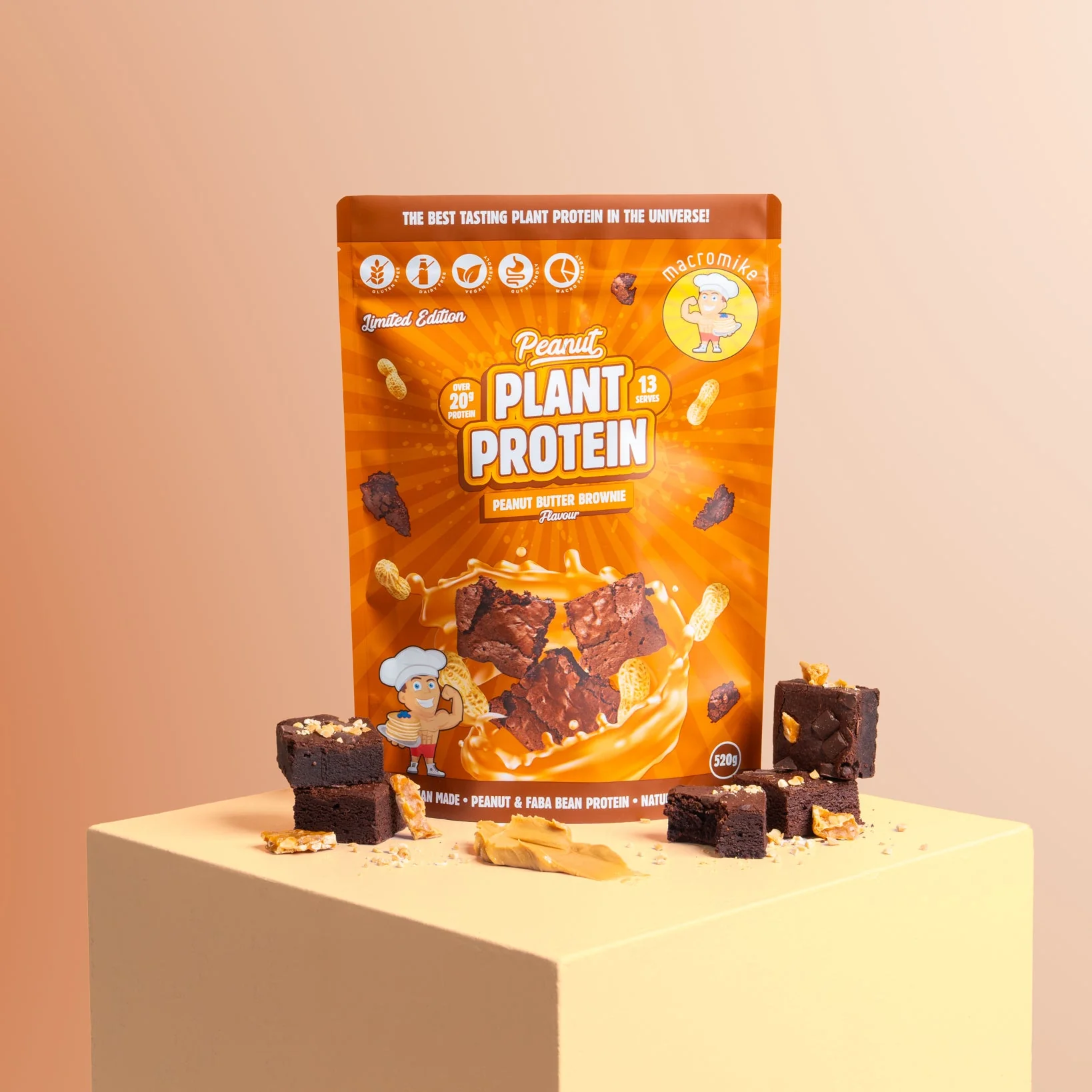 Peanut Butter Brownie Peanut Protein (520g Bag) - Image 3