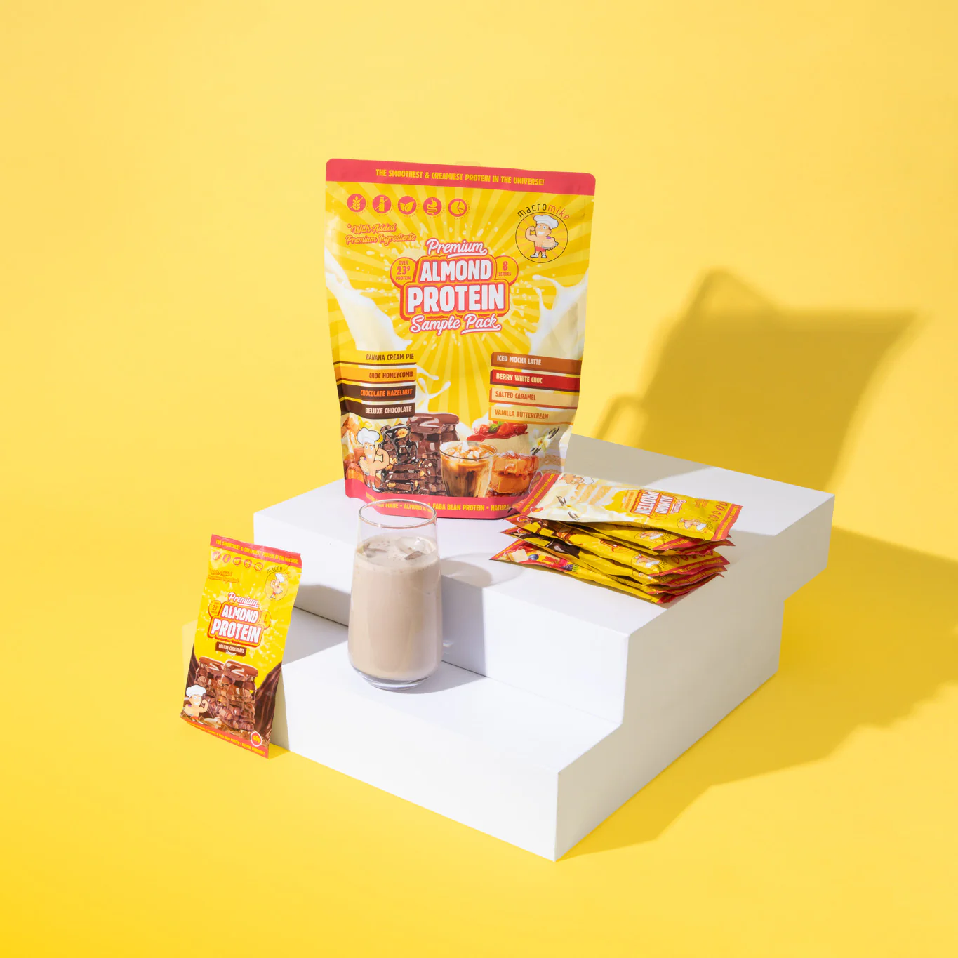 Premium Almond Protein Sample Pack (8 x 40g Sachets) - Image 4