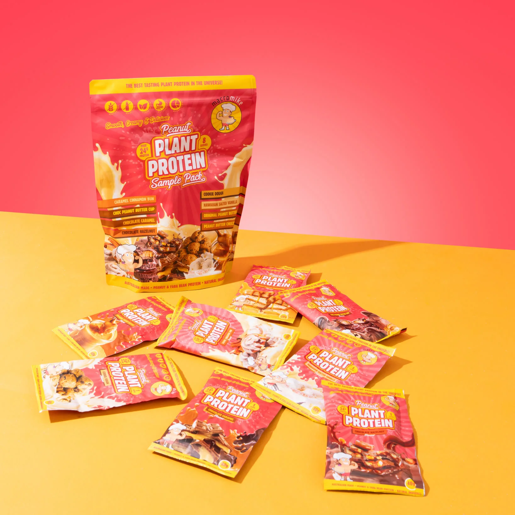 Peanut Plant Protein Sample Pack (8 x 40g Sachets) - Image 4