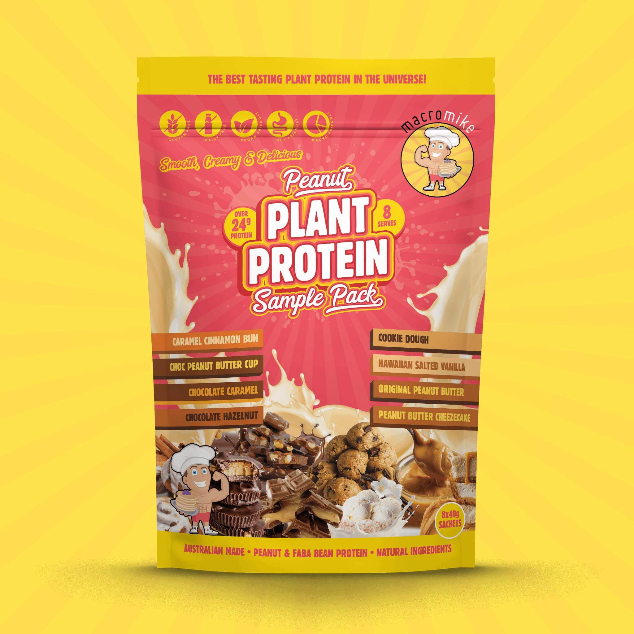Peanut Plant Protein Sample Pack (8 x 40g Sachets) - Image 6