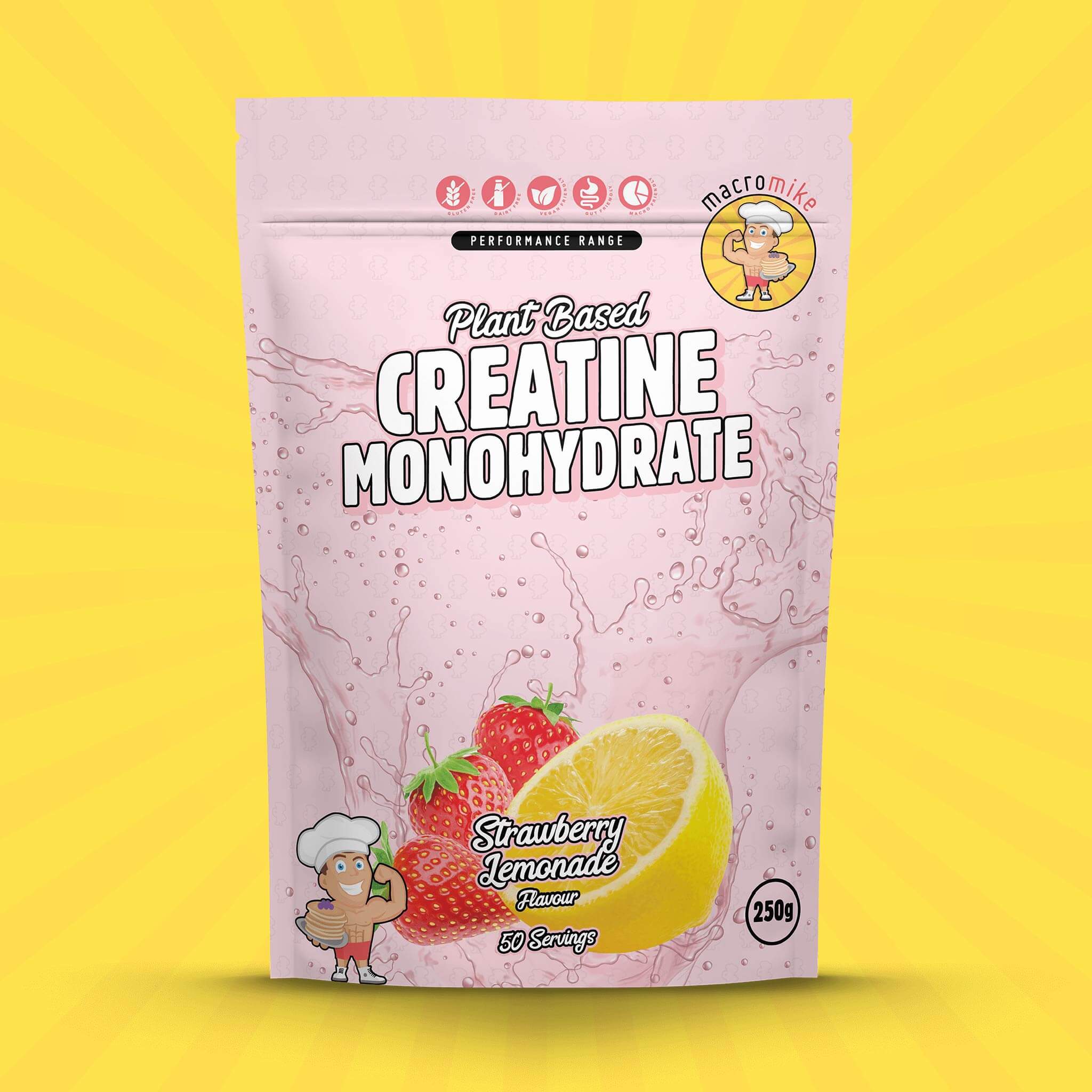 Strawberry Lemonade Creatine Monohydrate (250g Bag) - Image 3