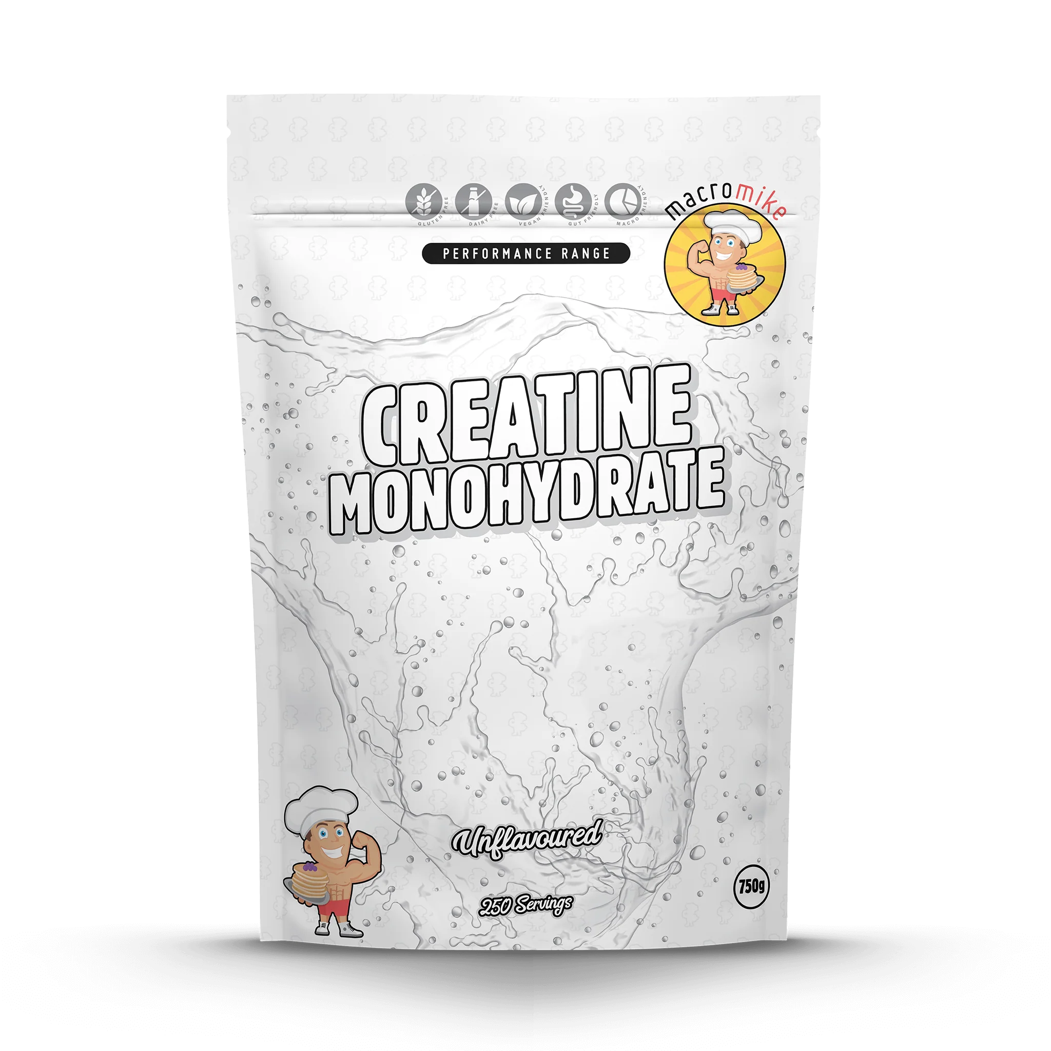 Unflavoured Creatine Monohydrate (750g Bag) β 250 Serves