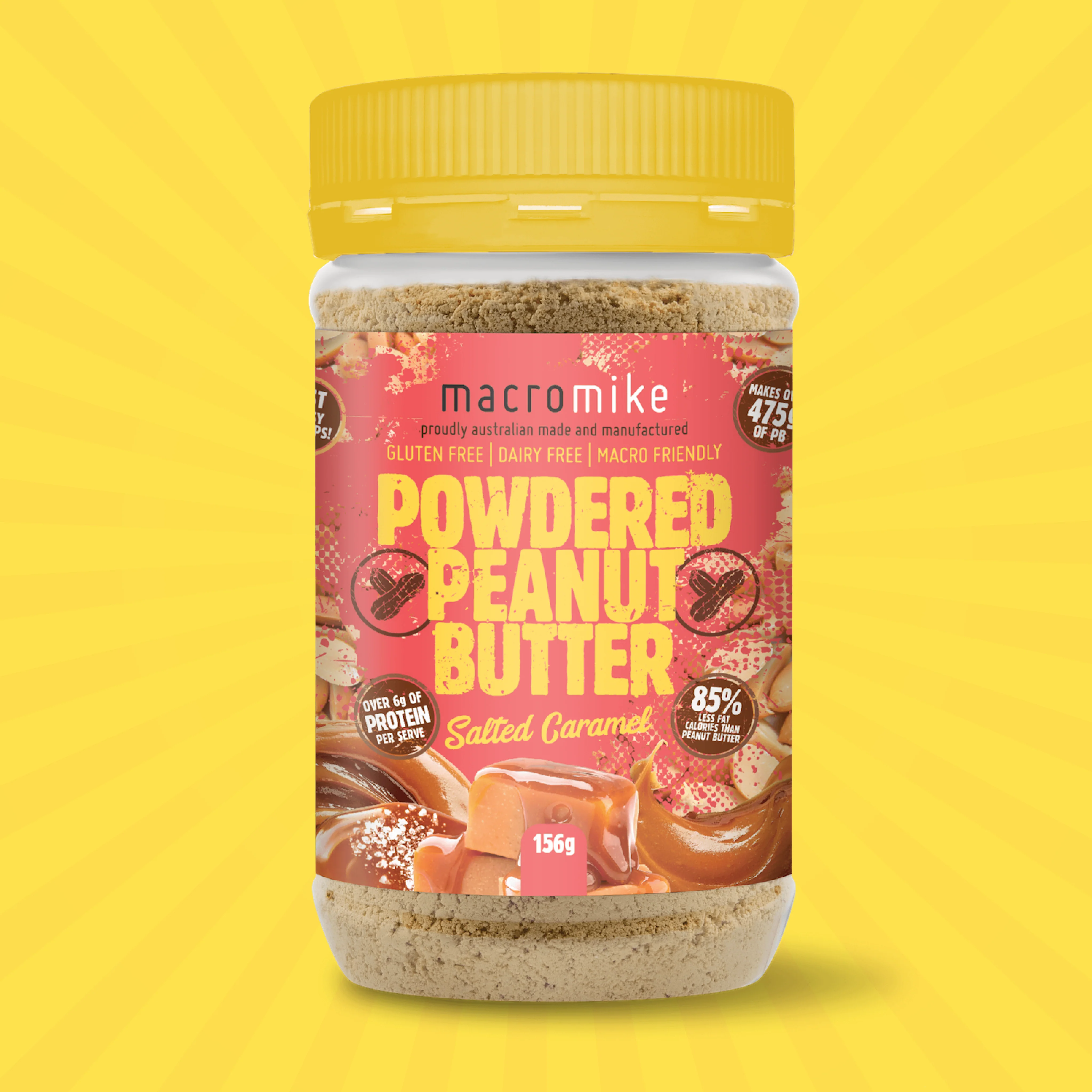Salted Caramel Powdered Peanut Butter (156g Jar) - Image 3