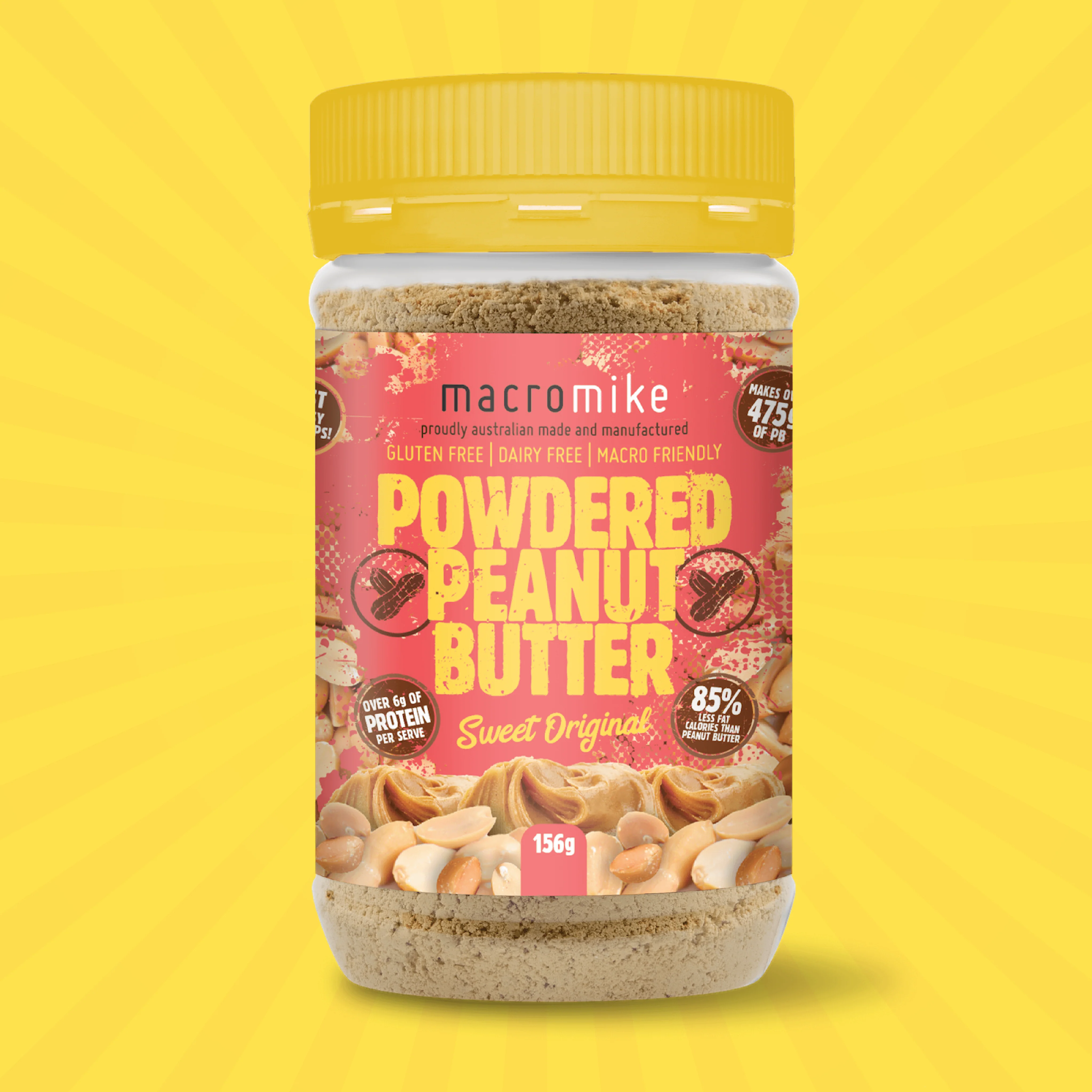 Sweet Original Powdered Peanut Butter (156g Jar) - Image 3